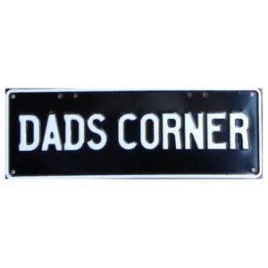 Novelty Number Plate - Dads Corner