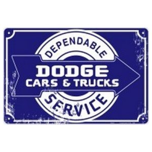 Large Parking Sign - Dodge Cars & Trucks Dependable Service