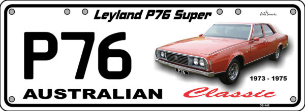 Novelty Number Plate - Leyland P76 Sm