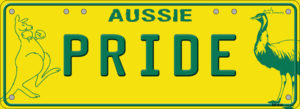 Novelty Number Plate - Aussie Pride