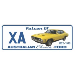 Novelty Number Plate - Ford - Xa Falcon Gt 1972-1973