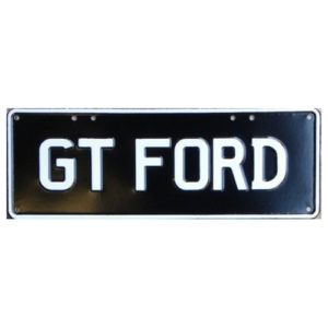 Novelty Number Plate - Gt Ford