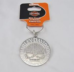 Keychain - Harley Davidson Skull Gems