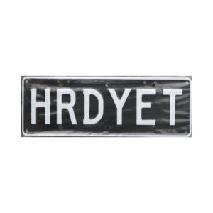 Novelty Number Plate - Hrdyet