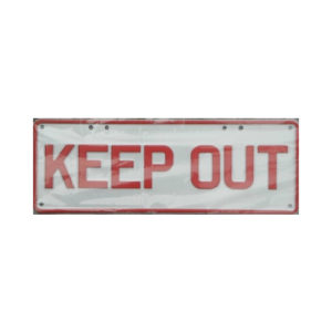 Novelty Number Plate Bar Sign - KEEP OUT