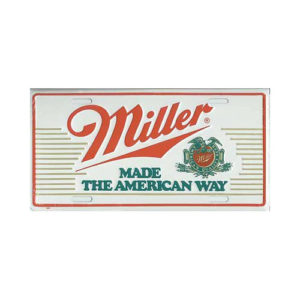USA Novelty Number Plate - Miller Beer