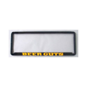 Novelty Number Plate Frame - Beer Guts