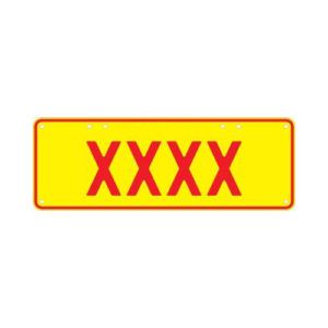 Novelty Number Plate Bar Sign - XXXX