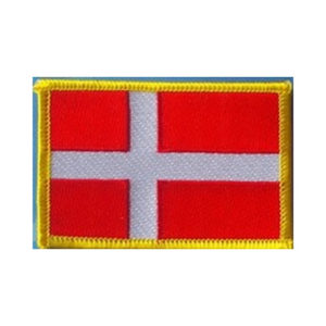 Denmark Flag Embroidered Patch