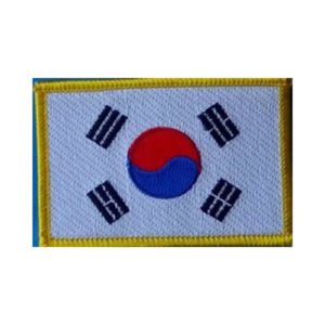 South Korea Flag Embroidered Patch