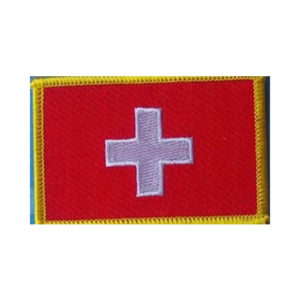 Switzerland (Swiss) Flag Embroidered Patch