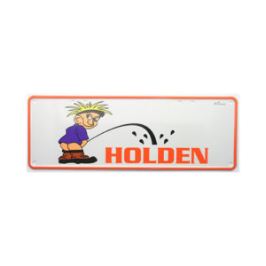 Novelty Number Plate - Piss on Holden