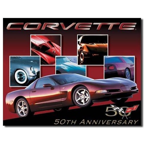 Sign - Chevrolet Corvette 50th Anniversary