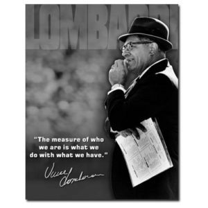 Sign - Vince Lombardi - The Measure