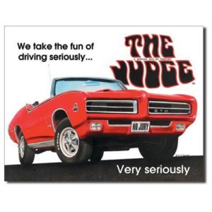 Sign - The Judge GTO Pontiac
