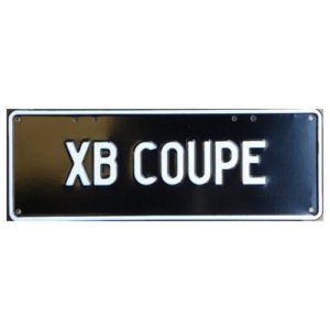 Novelty Number Plate - Xb Coupe