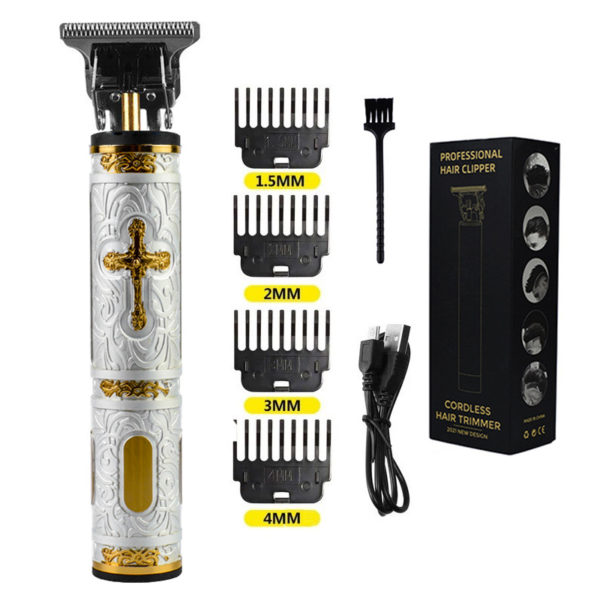 USB Rechargable Professional Hair & Beard Trimmer - Cross