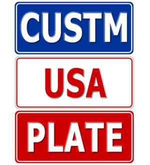 Custom Novelty Number Plate - USA Size