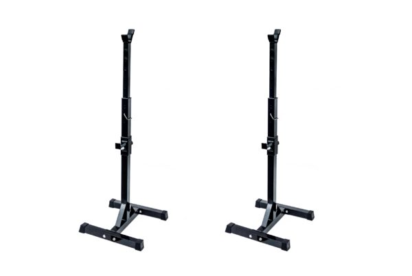 Pair of Adjustable Squat Rack Sturdy Steel Barbell Bench Press Stands GYM/HOME